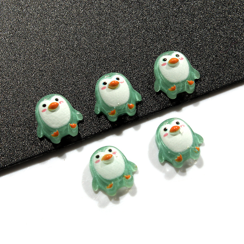 New Cute Resin Mini Penguin Series Flat Back Stone Figurines - Temu