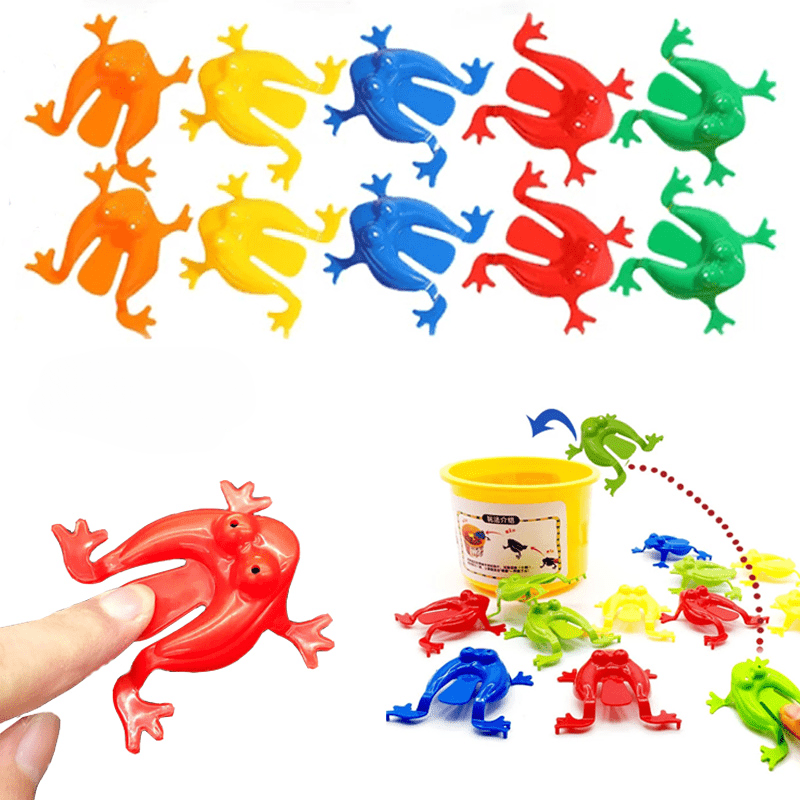 Jumping Frogs Toys Mini Transparent Plastic Children Finger - Temu