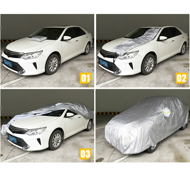 Outdoor Car Cover for Citroen DS3 DS4 DS5 D54 D55,Full Car Cover Windproof  Snowproof Rainproof Dustproof Sun All Weather Protection Scratch Resistant  Breathable Car Tarpaulin Auto Cover (Color : D, : 