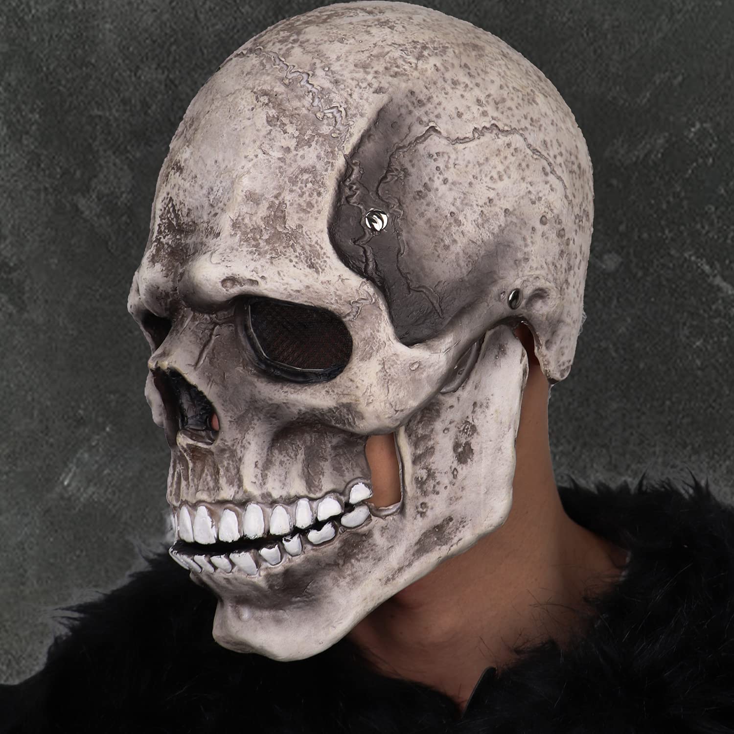 2023 Máscara De Calavera Hueso Disfraces Para Fiesta De Halloween Casco De  Terror Cosplay Decoración De