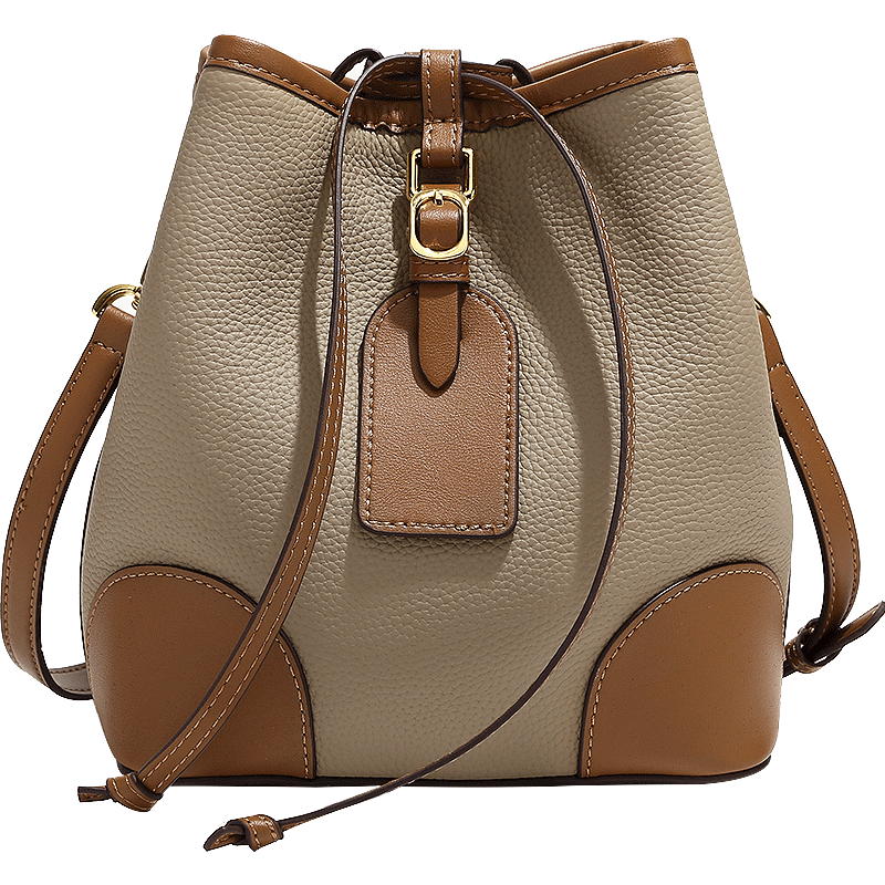 Small Drawstring Bucket Bag, Color Contrast Crossbody Bag, Women's Leather  Shoulder Purses - Temu Germany