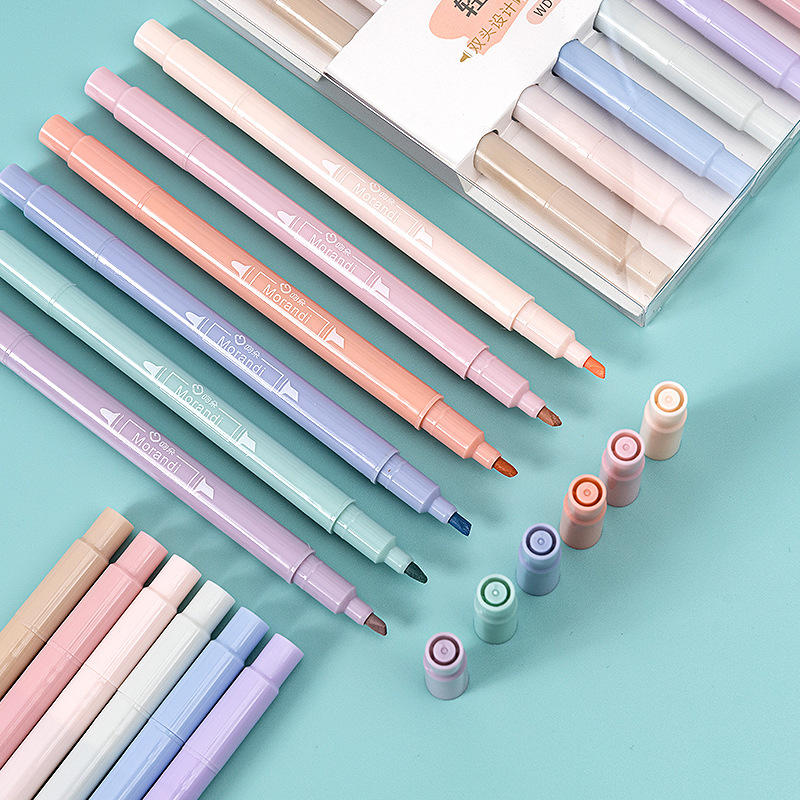 Tip Highlighter Pens Macaron Color Manga Markers Midliner - Temu