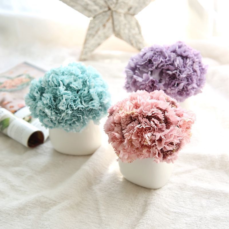 Artificial Carnation Flowers Fake Peony Silk Hydrangea Rose - Temu