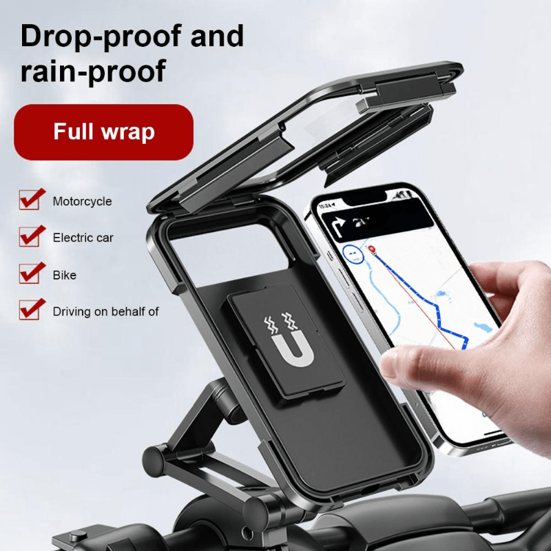 Dispositivo de navegación GPS para motocicleta de 4.3 pulgadas, resistente  al agua, con soporte especial para motocicleta y cubierta de protección de