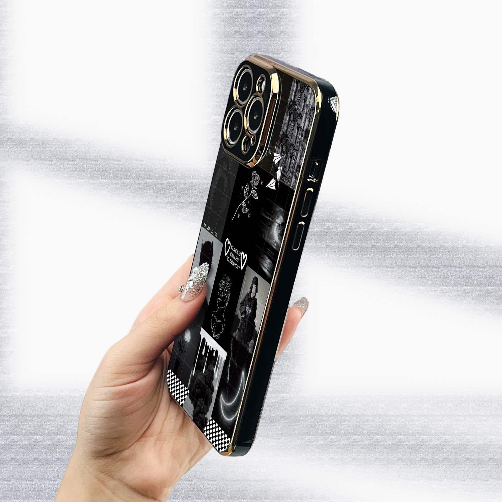 Fashionável Capa De Celular Para Iphone Com Impressão De Quebra-cabeça,  Suave E Macia Em Tpu Banhado A Ouro - Telemóveis E Acessórios - Temu  Portugal