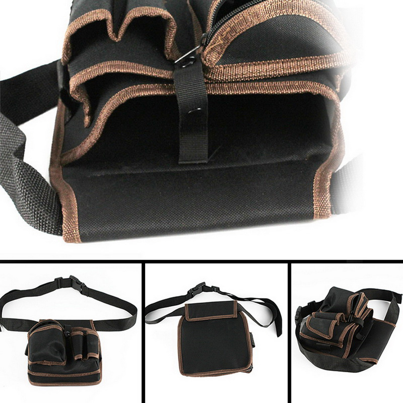 1 bolsa de herramientas de bolsillo para cinturón con clip para cinturón +  1 bolsa pequeña para herramientas con clip para cinturón, bolsa pequeña