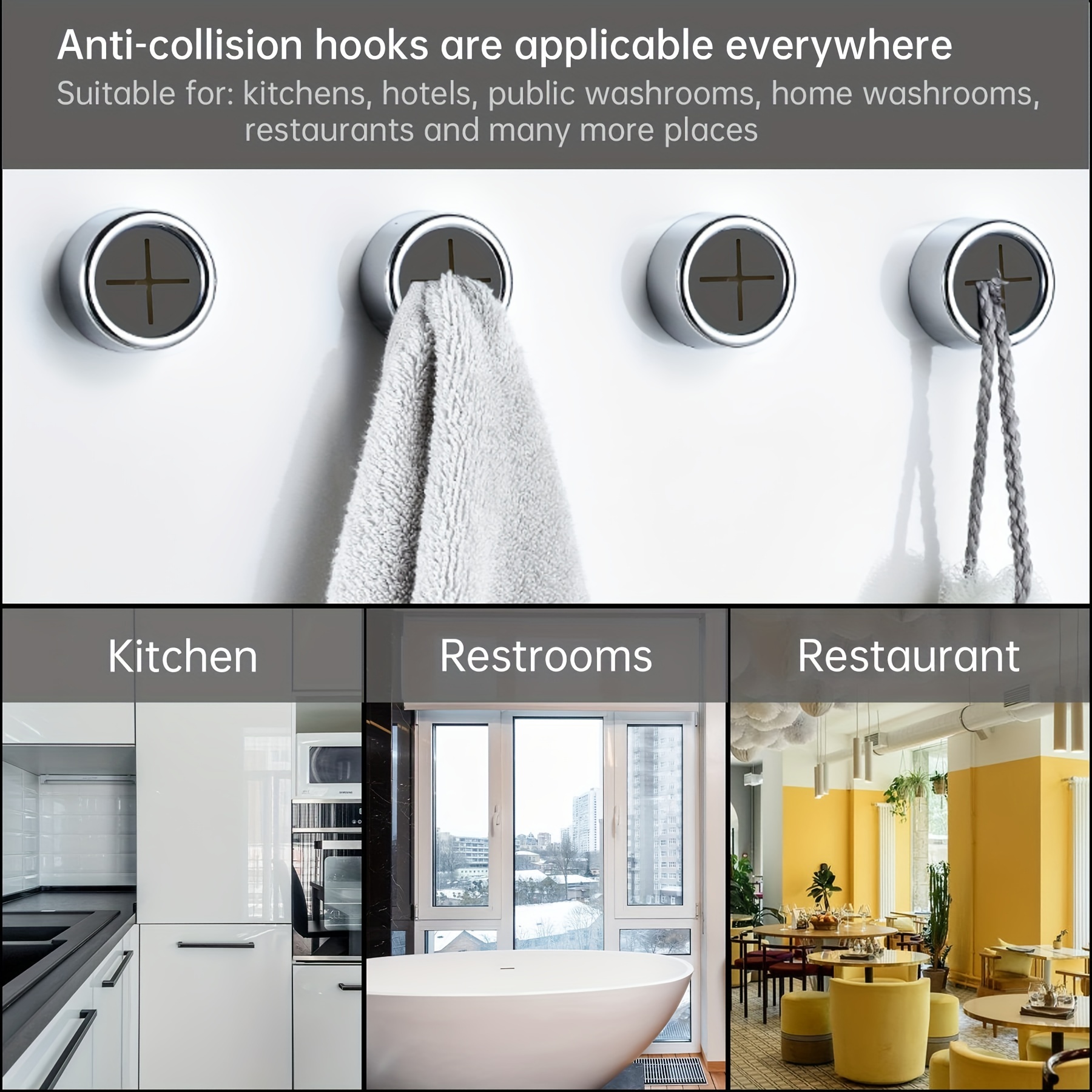 wall mount kitchen paper towel holder self   no drill design plastic dispenser for towels cloths wraps Product details 4