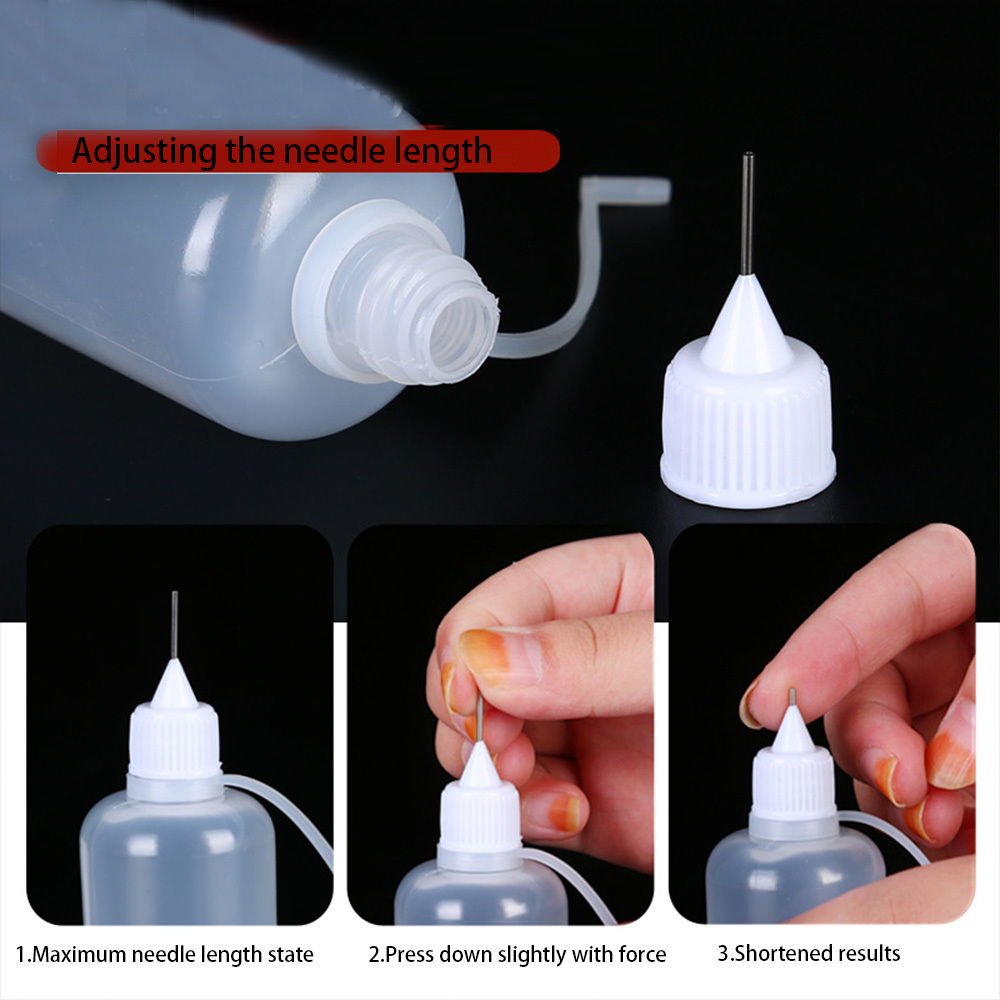 Precision Needle Tip Glue Bottle Empty Dropper Bottles - Temu