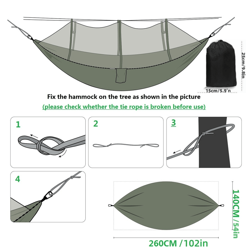 Ultralight Mosquito Net Hammock for Camping