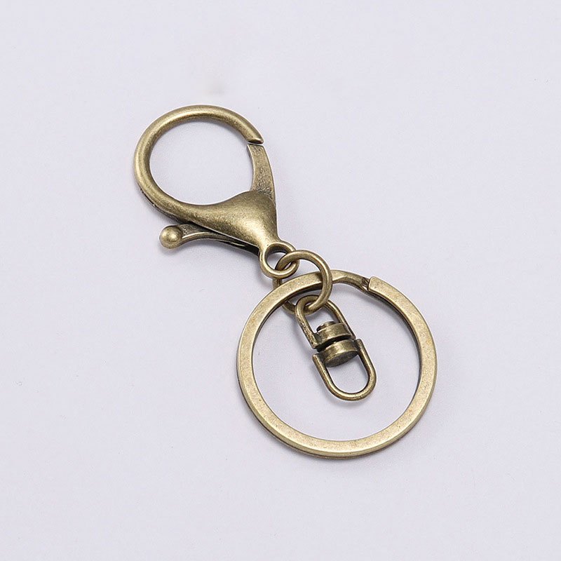7 Colors Lobster Clasp Keyring Hook With Ring Chain For - Temu