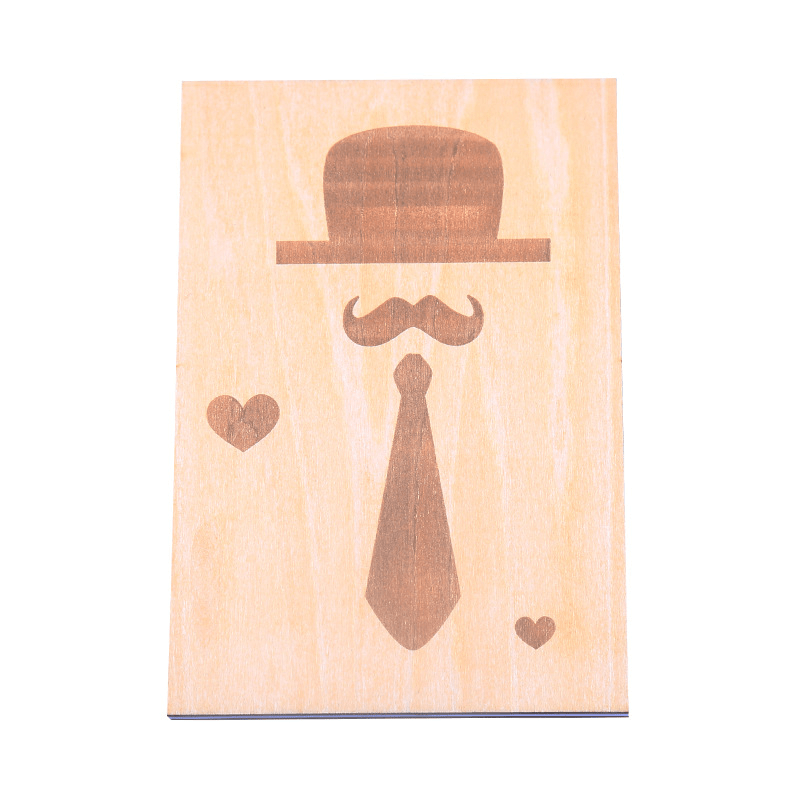 Fathers day card. Bowler hat, Mustache, Bow tie. Dad greeting