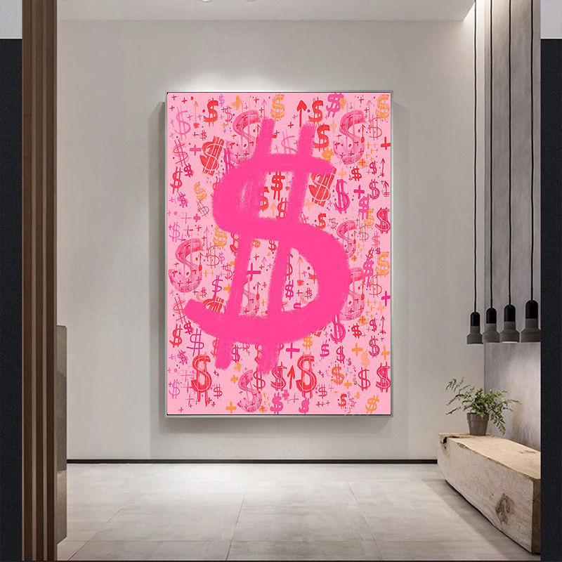 louis vuitton wall decor pink