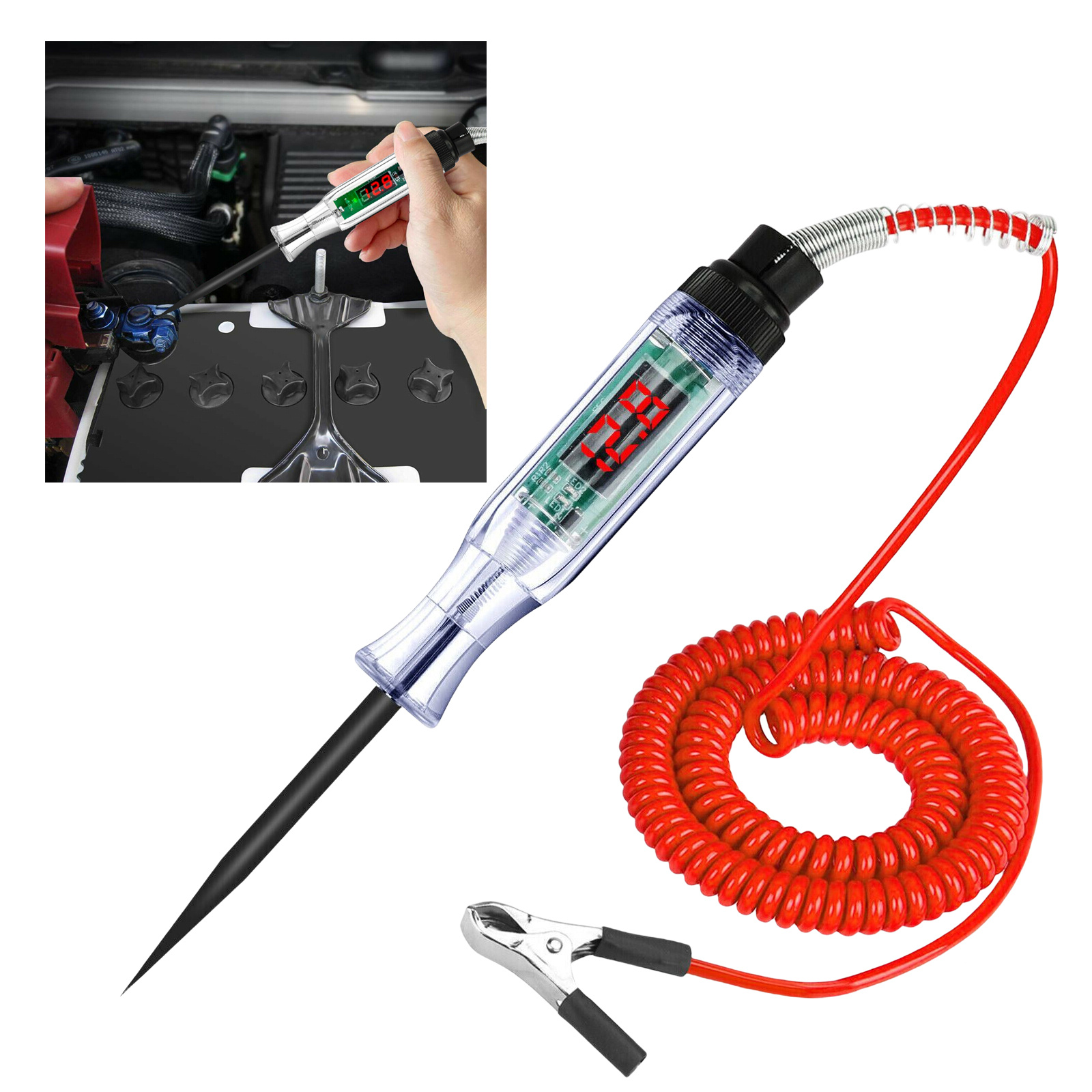 Testeur De Circuit De Voiture 6V 12V 24V, Stylo De Test De Tension  Automobile, Testeur De Ligne De Lumière Électrique Pour Moto, Voiture,  Camion, Outil De Diagnostic Du 5,47 €