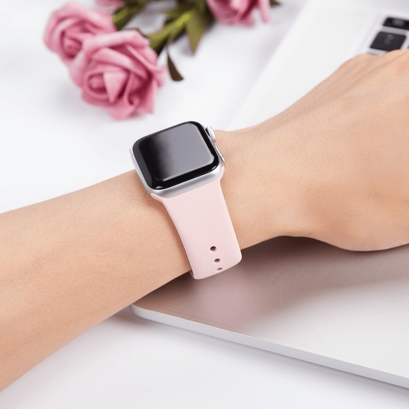 Apple Watch, Soft Silicone Pink Strap