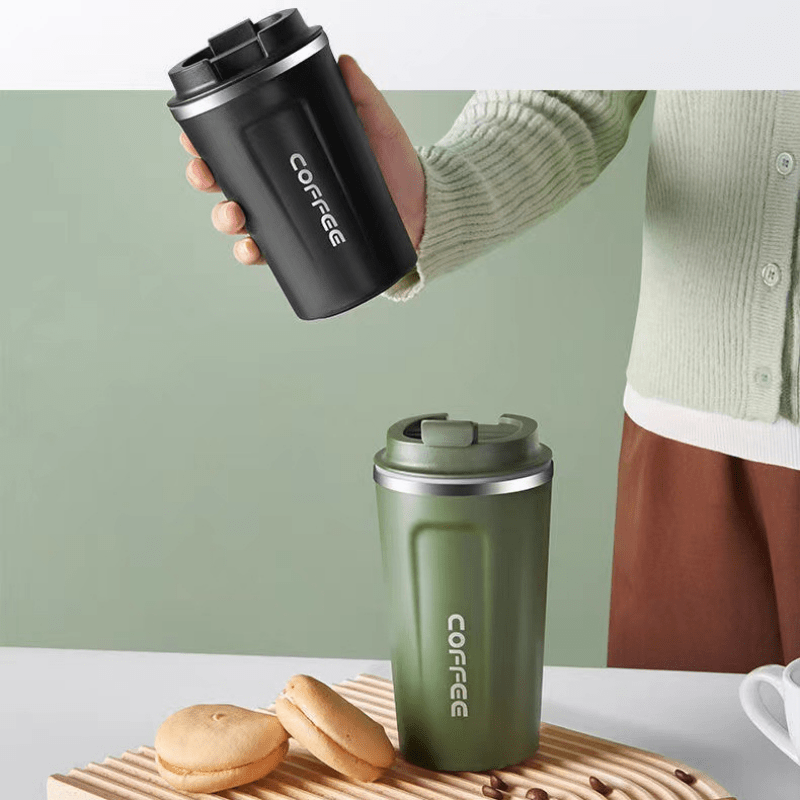 Coffee Mug to Go, Thermal Mug, Stainless Steel Travel Mug with Leak-proof  Lid, Insulated Coffee Mug for Hot and Cold Drinks, Water Coffee and Tea