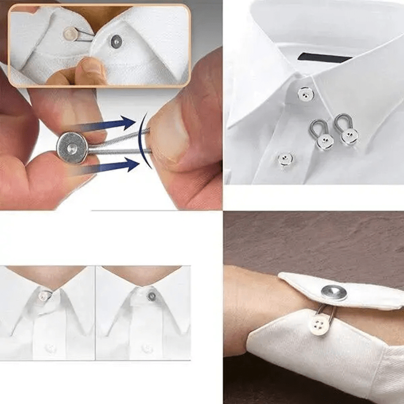18pcs Shirt Collar Extender Button, Neck Extender Button For Men's Dress  Shirt, Comfortable Tie Collar Expander