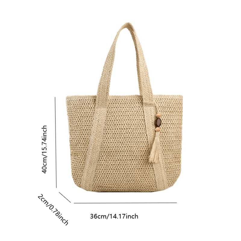 2023 Straw Woven Shoulder Bag Summer Beach Designer Handbag