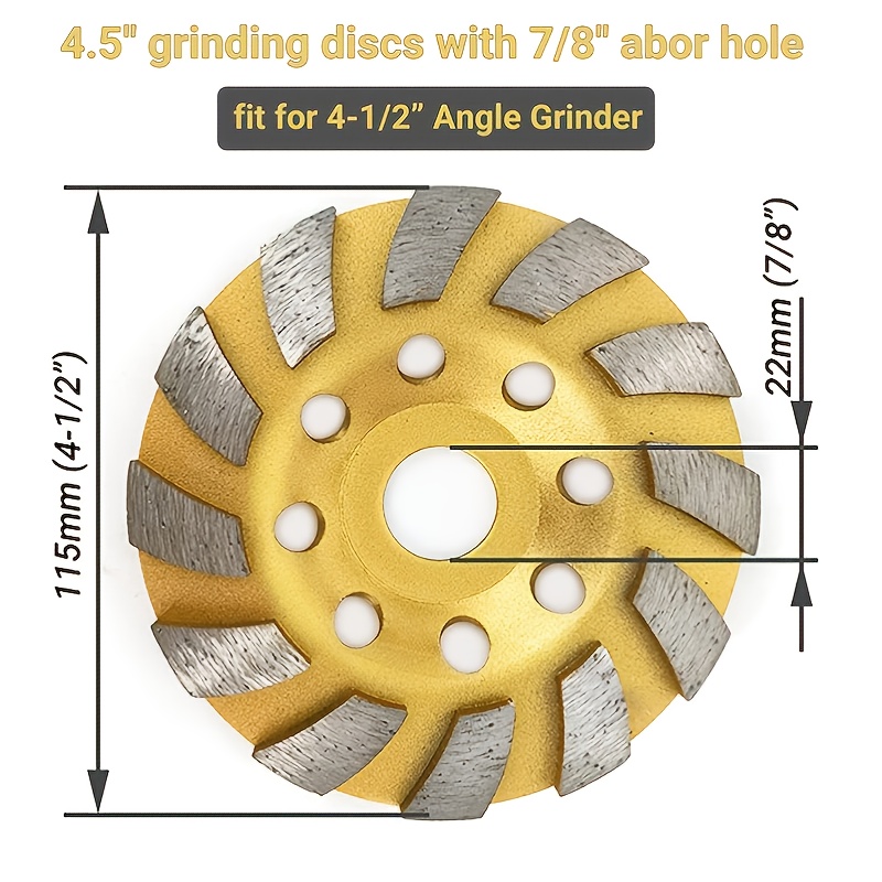 Concrete Turbo Diamond Grinding Cup Wheel 12 Segs Heavy Duty Temu