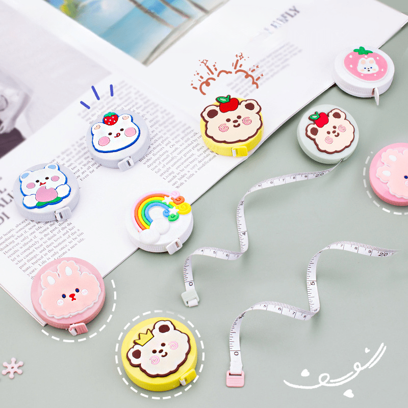 Cute Cartoon Mini Tape Measure Small Soft Ruler Carry - Temu