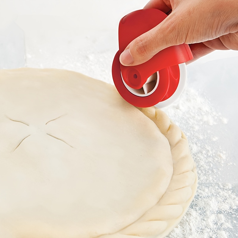 Baking Tool Kitchen Pastry Dough Cutting Roller, Pie Pizza Crust Roller,  Manual Pasta Cutter