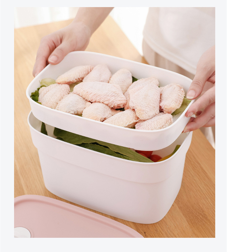 CENMOO Gefrierschrank-Aufbewahrungsbox - Gefrierboxen mit Deckel |  Stapelbarer Lebensmittelhalter mit großer Kapazität für Kühlschrank,  Kühlschrank