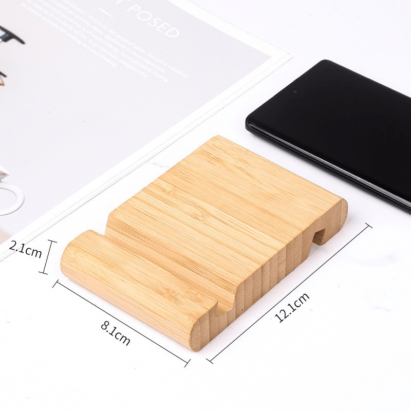 Bamboo Mobile Phone Holder Creative Multifunctional Mobile Phone