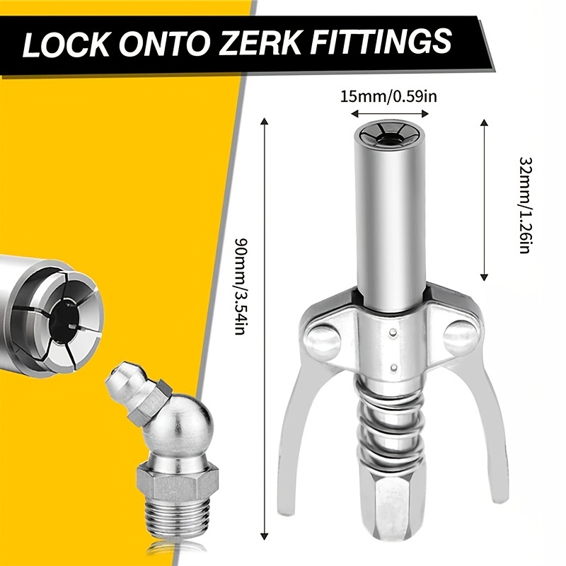 12000 Psi Grease Gun Coupler Single/double Handle Design - Temu Australia