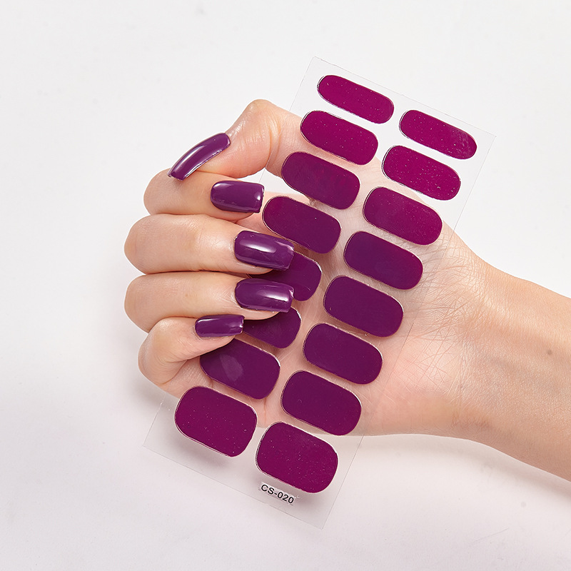 Nail Polish Stickers Full Cover Nail Wraps Self Adhesive Manicure Stickers