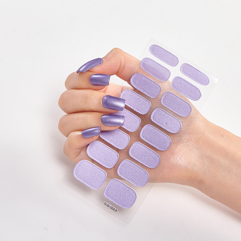 Nail Polish Stickers Full Cover Nail Wraps Self Adhesive Manicure Stickers