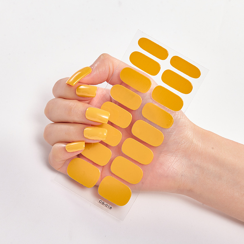 Nail Polish Stickers Full Cover Nail Wraps Self Adhesive Manicure Stickers