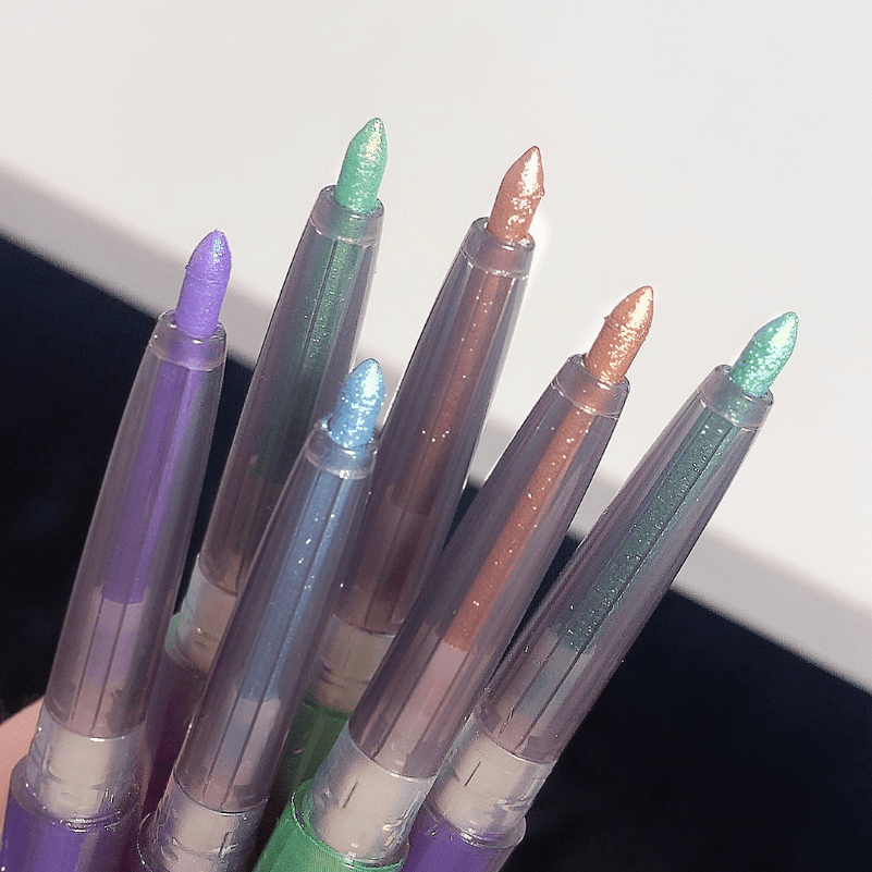 12 crayons de couleur brillants effet métallique - Crayon de couleur -  Achat & prix
