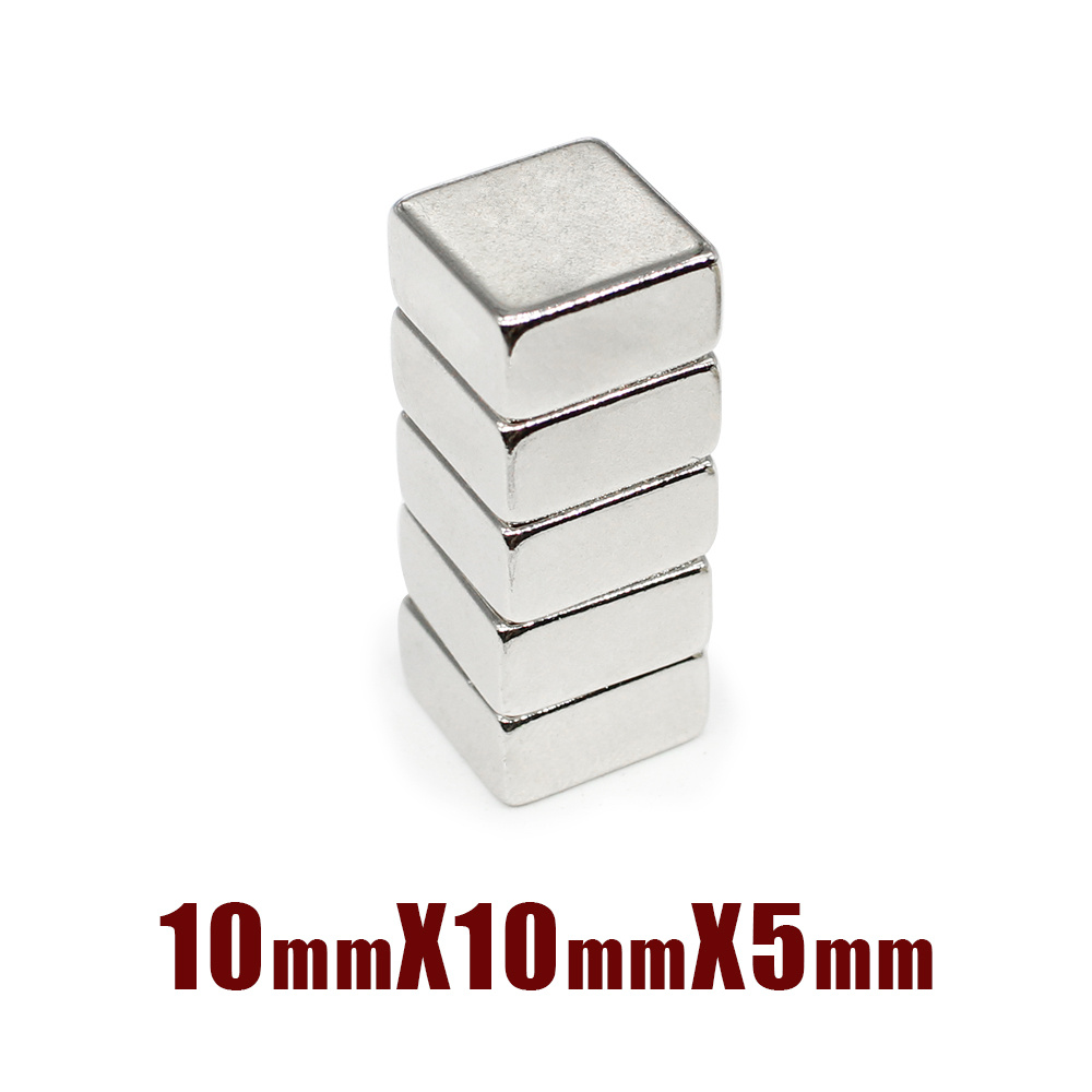 

10pcs 10x10x5 Mm Square Rare Earth Neodymium Magnet 10*10*5 Block Magnetic Magnets Sheet 10x10x5mm