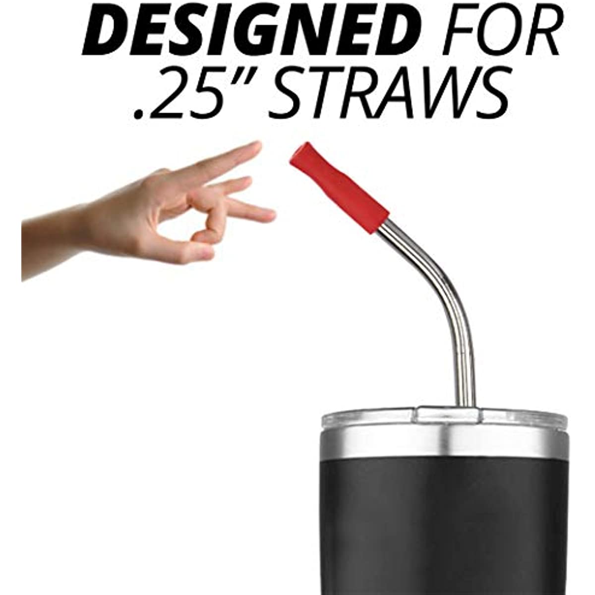 Multi-color Reusable Silicone Straw Tips, Perfect Fit For Wide Stainless  Steel Straws - Temu