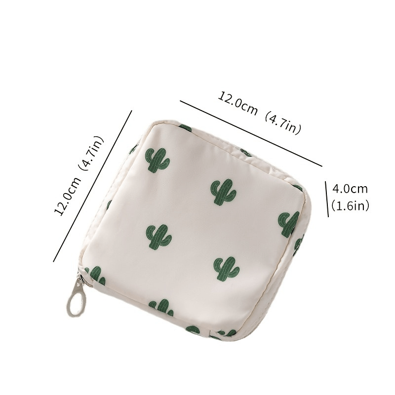 1pc Sanitary Napkin Storage Bag, Women Tampon Bags Credit Card Holder Pouch  Napkin Towel Cosmetics Cotton Coin Purse Organizer