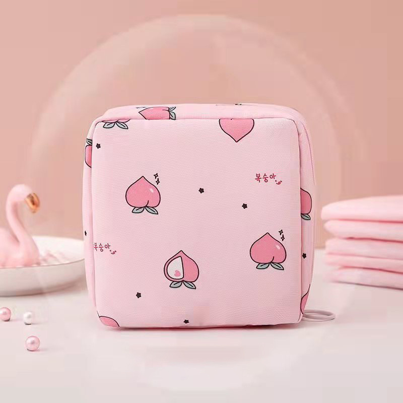 Healifty Period Bag 8 Pcs Napkin Storage Bag Outdoor Decoration Girly Decor  Cute Handbags Practical Period Pouch Small Ladies Menstrual Pad Bag Plush  Napkin Holders Tampon Teen Pads