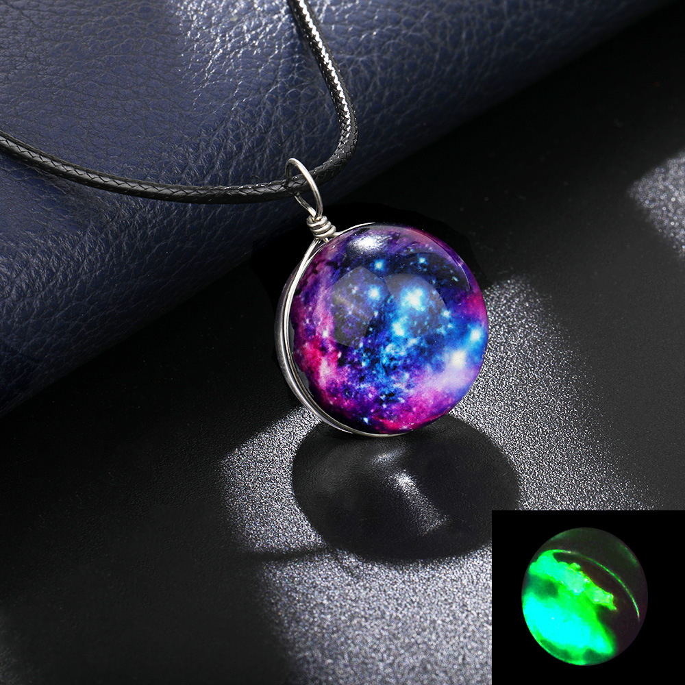 Glow In The Dark Galaxy Necklace