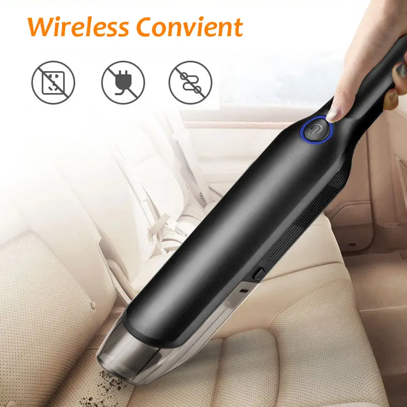 handheld car vacuum cleaner wireless wired rechargeable cyclone suction 9000pa portable home car dual use vacuum cleaner details 0