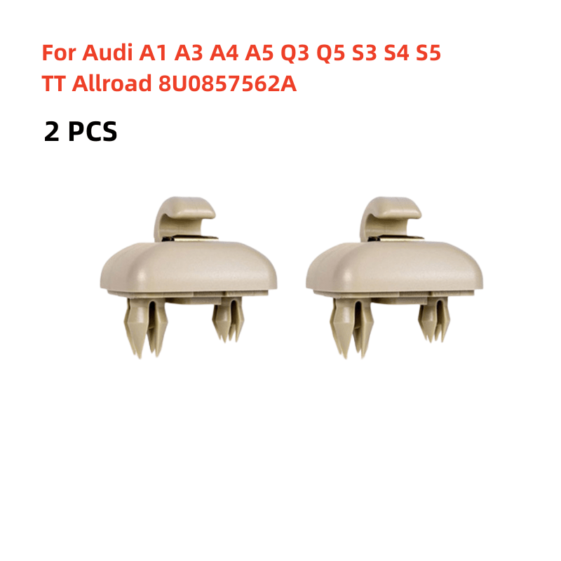 2 Stück Sonnenblenden Halter Halterung Hacken clip Für Audi A1 A3 A4 A5 Q3  Q5