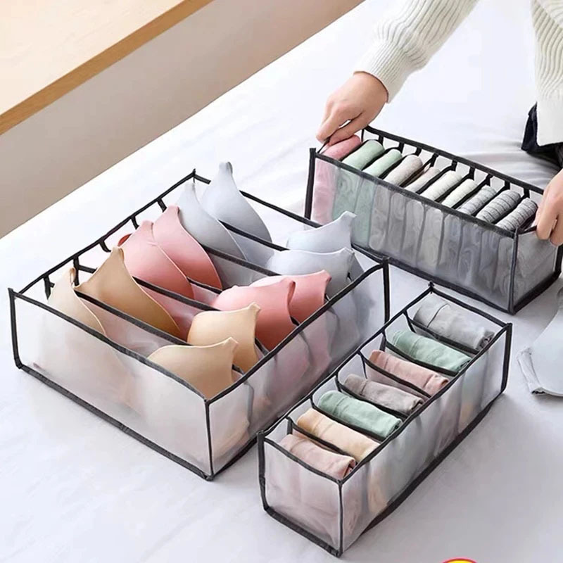 Foldable Underwear Storage Box Utility Storage Sorting Box - Temu