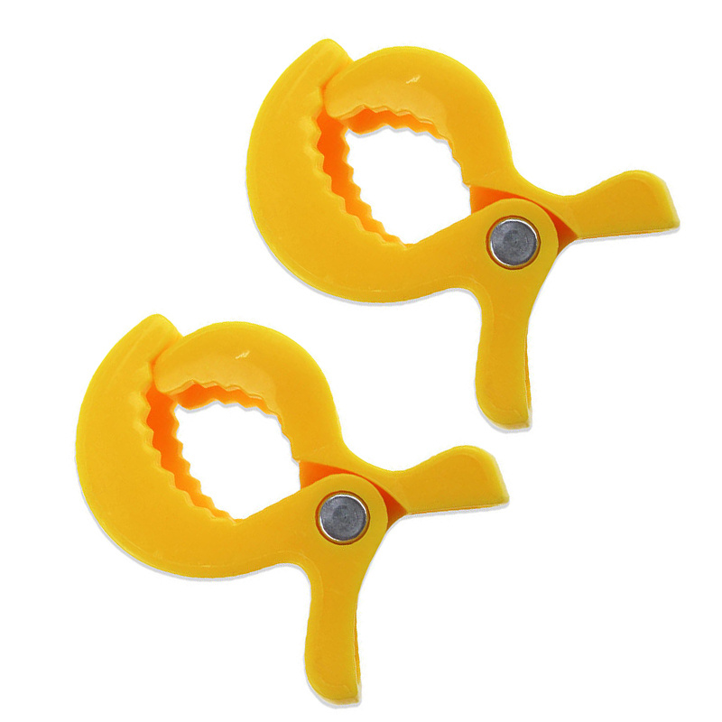 2pcs colorful   car seat clips   plastic toy accessory holder for strollers   and mosquito nets details 10