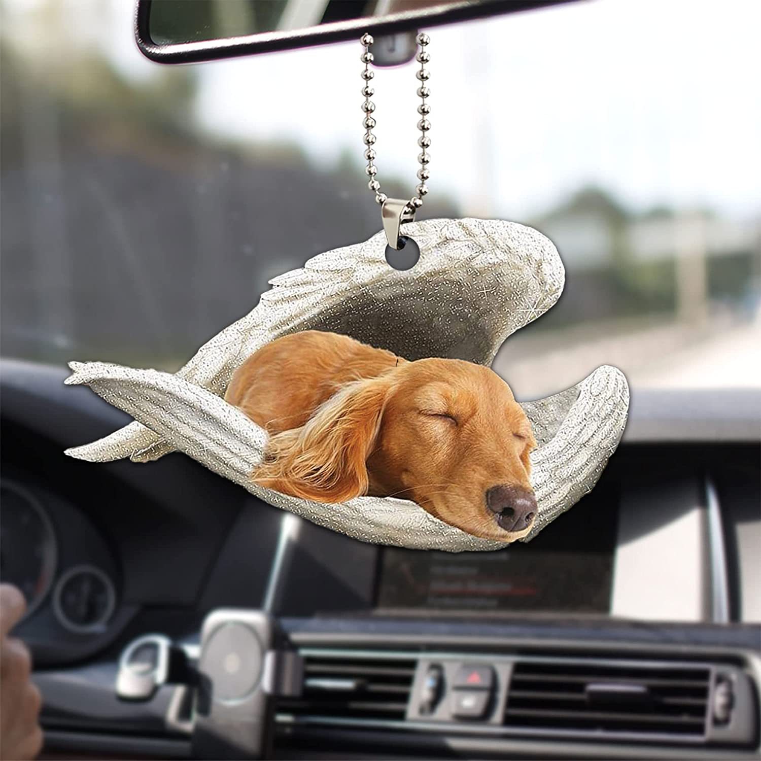Runxizhou Dekohänger Autodekoration Hund, Kreative Auto Deko