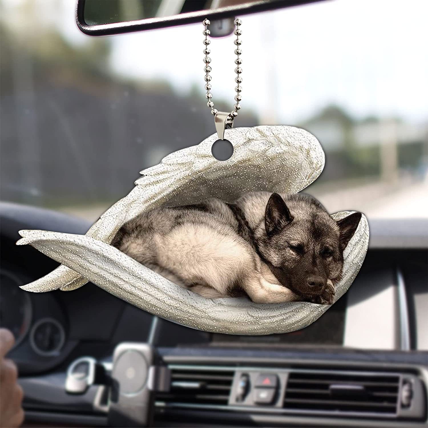 Pet Memorial Auto Rückspiegel Zubehör Anhänger Dekoration Schlafende Engel  Flügel Hund Liebhaber Auto Hängen Ornament, Zeitlich Begrenzte Angebote  Einkaufen