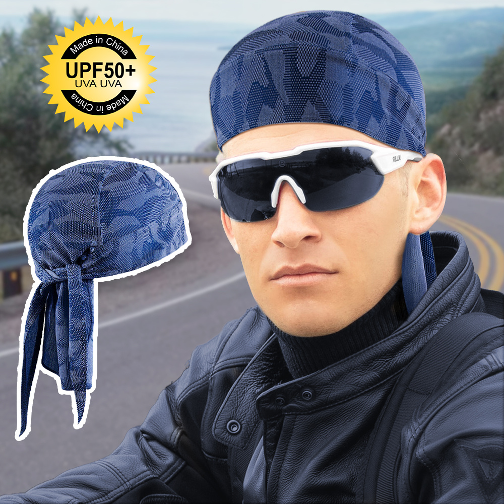 Men Summer Cooling Dome Skull Cap Biker Motorcycle Head Wrap Headband  Beanie Hat