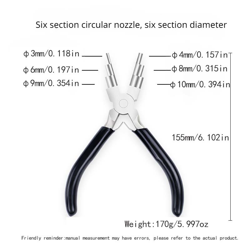 Six Stepped Round Nose Plier  Jewelry pliers, Round-nose pliers