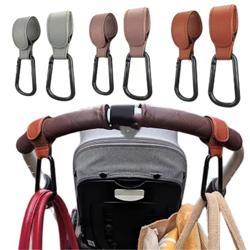 Secure Stylish Pu Leather Stroller Hook Perfect Kids' Seats - Temu