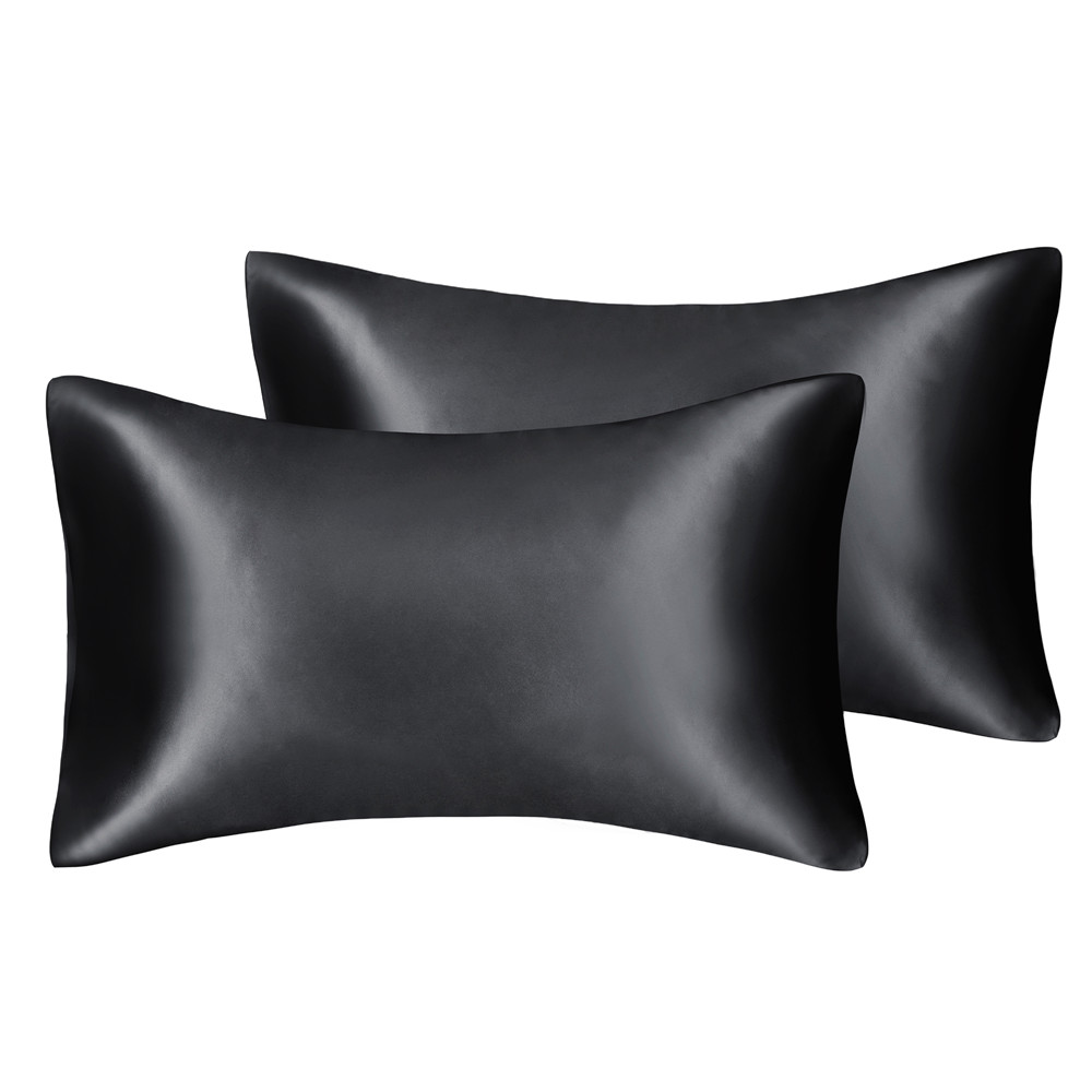 Luxury 2 Pack Satin Silk Pillowcase For Hair & Skin Pillow Cases Cover Pair  UK