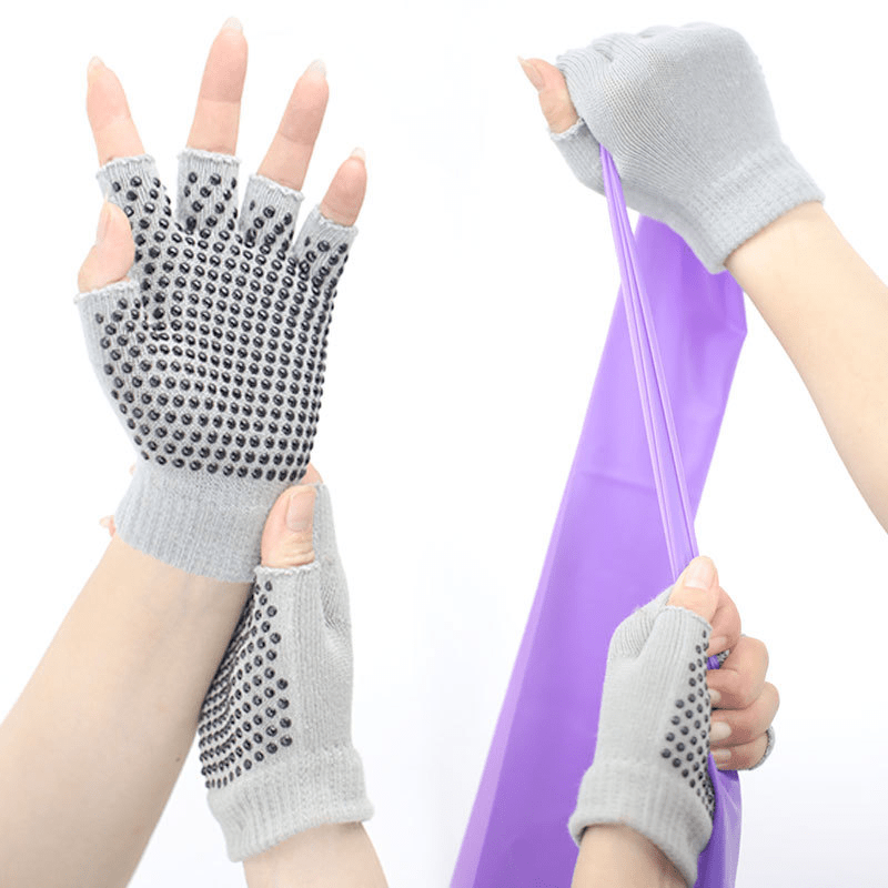Non slip Half finger Gloves Pilates Yoga Fitness Sports - Temu