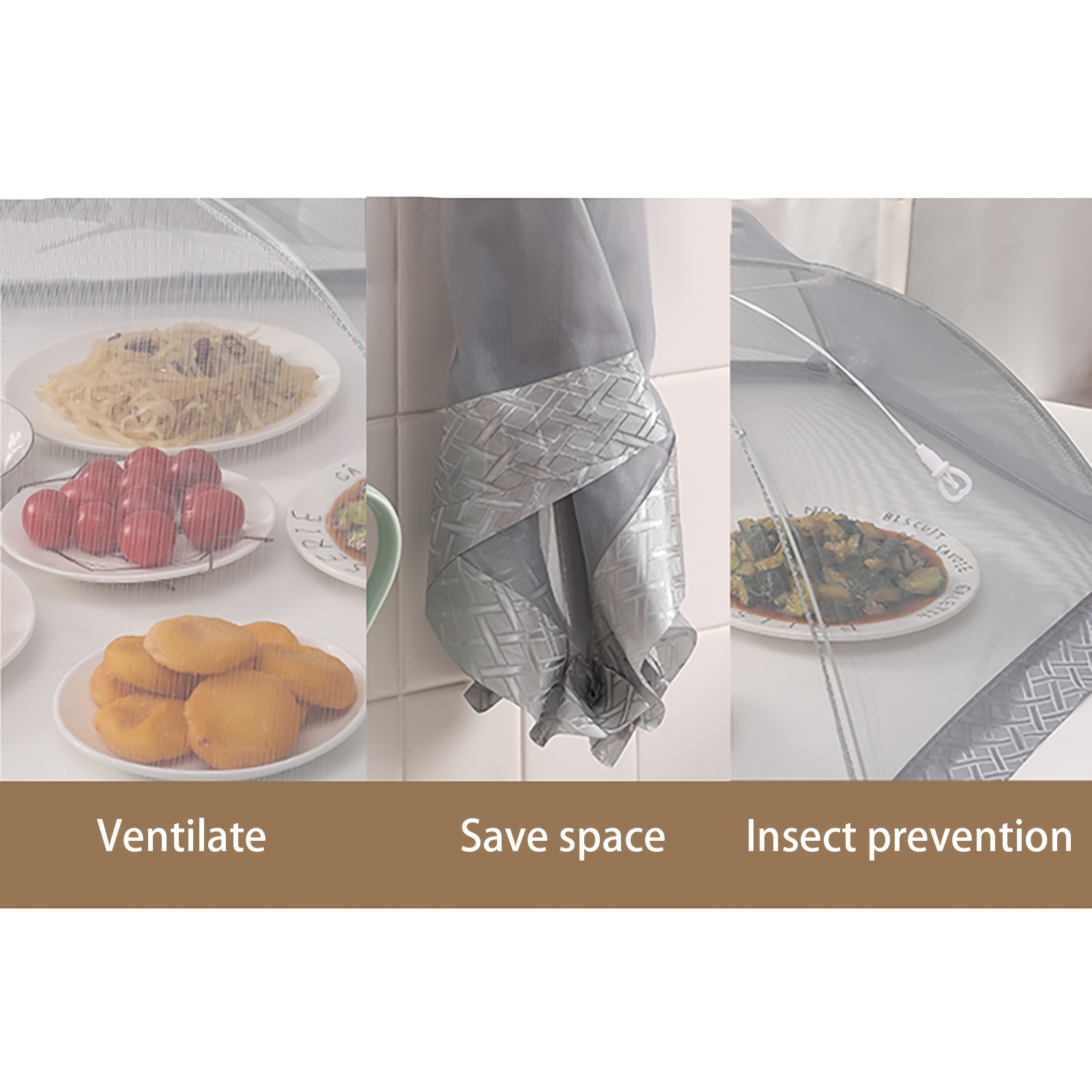 Plastic Mesh Food Cover Tent, Muticational Food Protector Covers