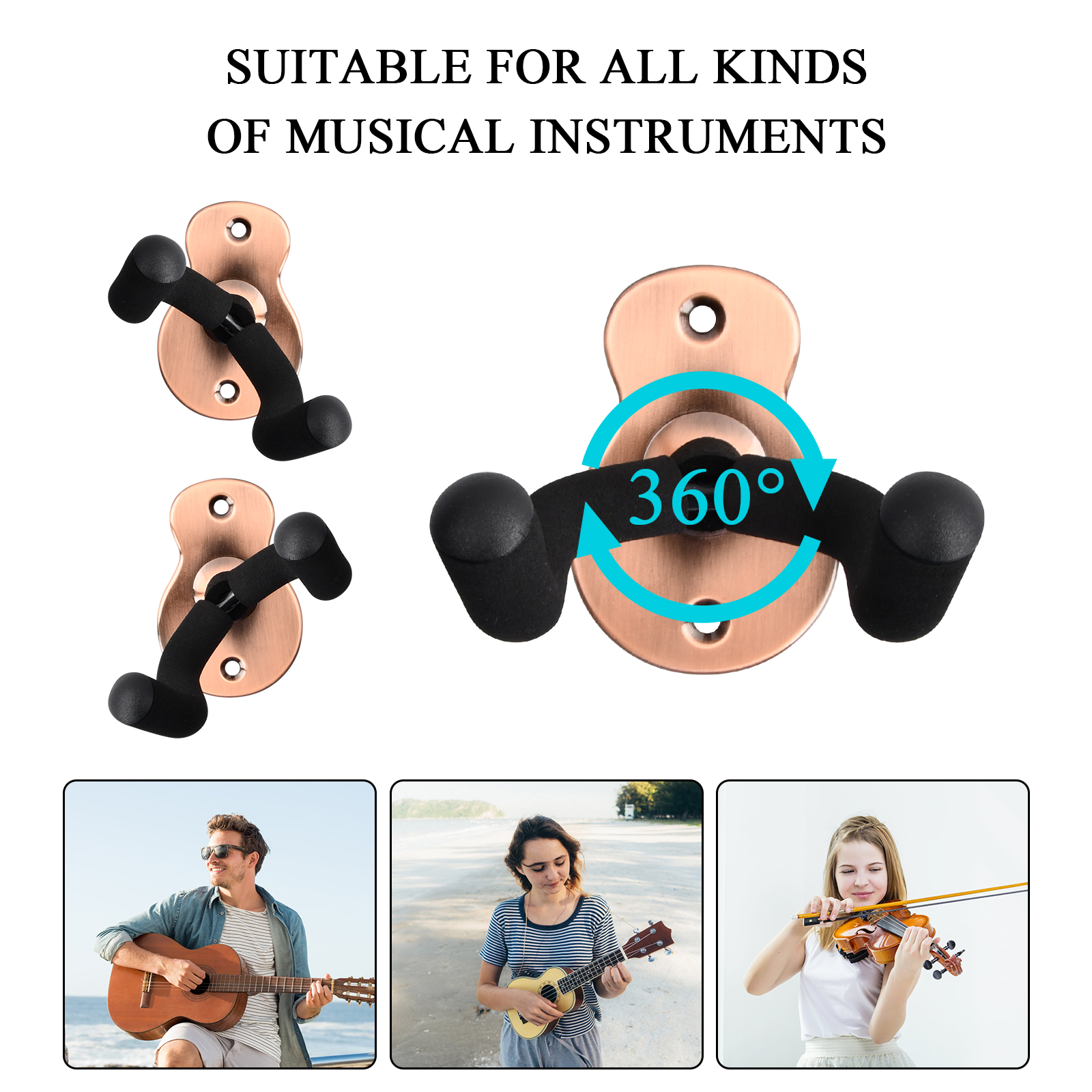 Stylish Guitar Wall Mount Securely Display Your Instrument - Temu