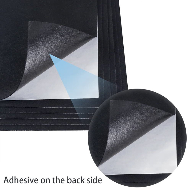 Craft Black Adhesive Back Felt Sheets Fabric Sticky Back - Temu